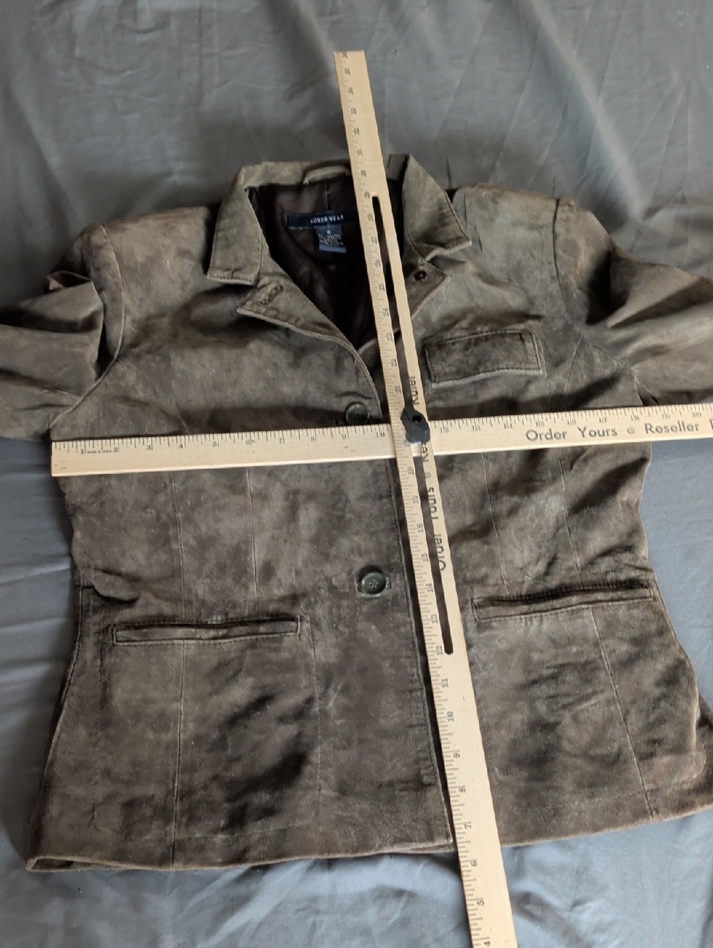 Jones Wear Women's Suede Blazer Size 8 - Picture 3 of 8